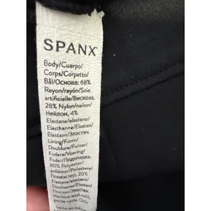 Spanx The Perfect Pant Slim Straight Leg Black Ponte Trousers Size Small Women's thumbnail 5