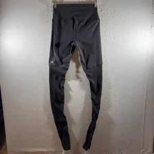 1628 | Alo Yoga Airbrush High Waist Goddess Ribbed Leggings Black‎ Womens Small thumbnail 6