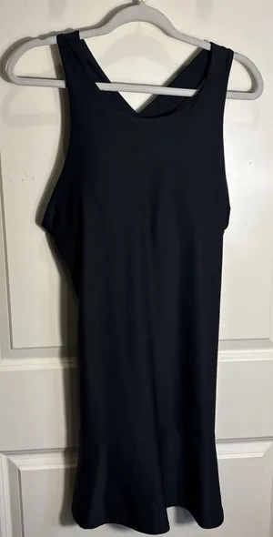 Etonic Active Flounce Hem Dress Women Large Black Golf Tennis Active W/‎ Bra thumbnail 1