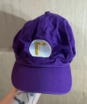 Women’s Waluigi Purple Embroidered Logo Baseball Cap thumbnail 1