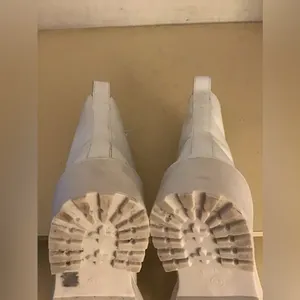 Steve Madden women white leather combat Tornado boots size 6.5 thumbnail 6