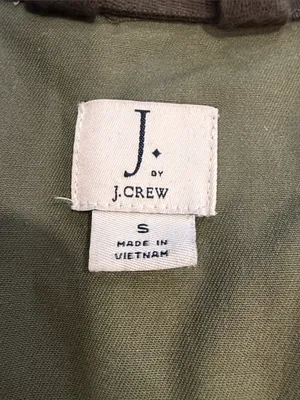 J. By J. Crew Green Military Jacket with Gold Accents Size Small - C54-040 thumbnail 2