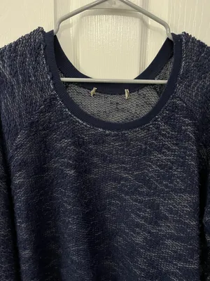 Navy Blue Hi Lo Tunic Top In Size XL thumbnail 4