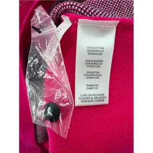 Karl Lagerfeld Paris Hot Pink Eiffel Tower Rhinestone Sweater M NWT Parisian thumbnail 5