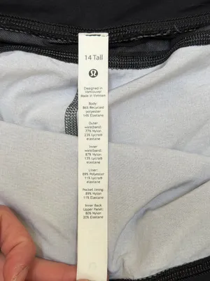 lululemon Speed Up Mid Rise Tall Running Shorts Heathered Gray Black Athleisure thumbnail 3