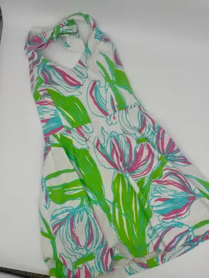 Lilly Pulitzer 'Ring the Bellboy' Ross Halter Dress in Floral Tulip Print thumbnail 5