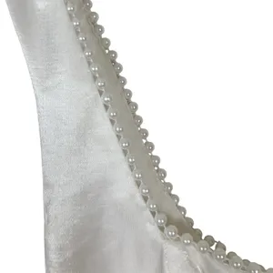 NWT Lulus White Pearl Trim Sleeveless Mini Dress Size Small thumbnail 6