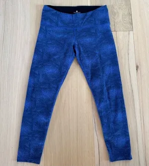 Tuff Athletics Blue Leggings Yoga Exercise Pants Size Large thumbnail 1