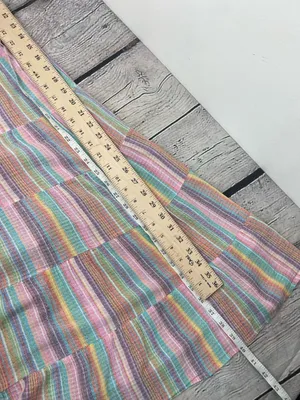 J. Crew Original Beach Wear Pastel Multicolor Striped Tiered below knee Dress thumbnail 16