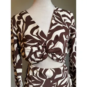 Abercrombie & Fitch Brown Twist Cutout Open Back Maxi Dress S P Boho whimsi Y2k thumbnail 5