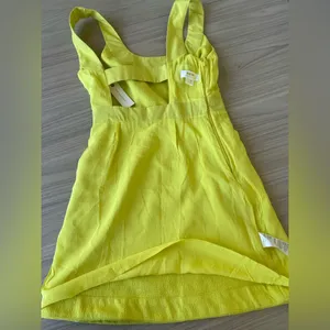 Anthropologie Backless Dress in Bright Yellow thumbnail 10