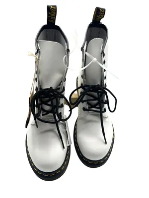 Dr. Martens Women 11 Unisex Genuine AirWair Leather Style 101 YS White Boots thumbnail 3
