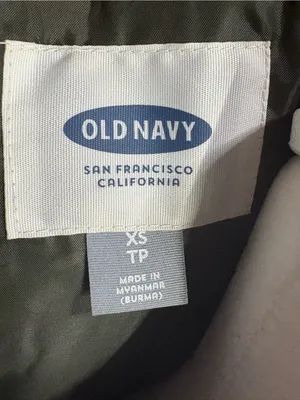 Old Navy Army Green Puffer Vest Women Size XS/TP Quilt Full Zip Pockets Preppy thumbnail 7