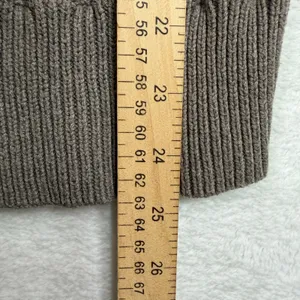 Y2K Gap M Sweater Brown Cable Knit Crew Neck Long Sleeve Classic Preppy Academia thumbnail 7