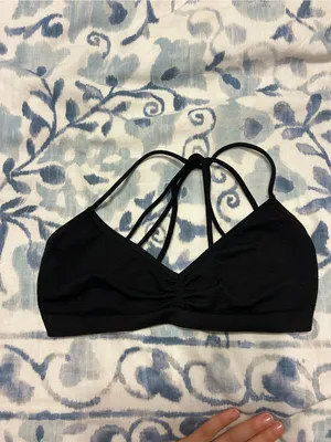 Intimately free people black strappy back bralette thumbnail 3
