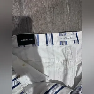 Free People Nobody Denim Monte Carlo Jeans new with tags stripe pattern y2k blue thumbnail 7