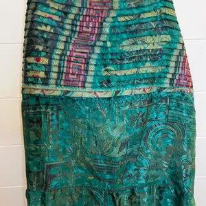 Elegant Teal and Purple Mini Dress Made In India Swami Gear Size L/XL Boho thumbnail 4