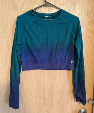 Hurley Green/Blue Ombré Athletic Long sleeve thumbnail 1