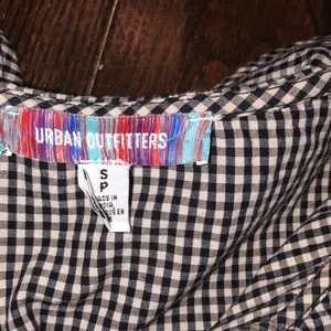 Urban outfitters Claire ruffled mini dress in black and white gingham size small thumbnail 6