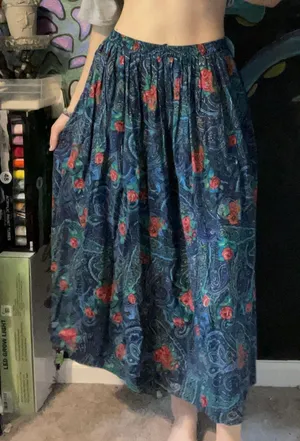 floral maxi skirt Multi Size 10 thumbnail 1