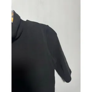 Brand New OGL Women's Size Small Black Knit Mock Neck Pullover Top Shirt thumbnail 5