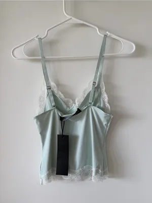 NWT Lioness Dos Fitted Cami in Pale Blue / Mint thumbnail 5