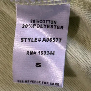 Beige Botany Terry Cloth Crop Top Womens S Pastel Green Button Front Collared thumbnail 5