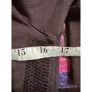 Baby Phat Girls Black‎ Zip Up Track Jacket Sequin Stripe Velvet Cat Crest XL y2k thumbnail 8