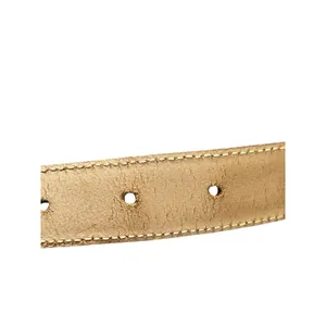 Talbots Made in Italy Brown Croc Embossed Genuine Leather Belt Women’s M Y2K VTG thumbnail 9