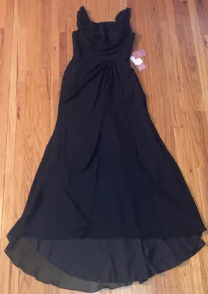 Women’s STACEES Formal Black Sweetheart Sweep Train Dress Size 12 Bust 39 New thumbnail 2