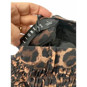 New Revolve Lioness L Match Point Mini Skort Skirt Shorts Print Leopard Ruffle thumbnail 5