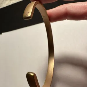 Women’s Rosy Gold Tone Rhinestone Cuff Bangle Bracelet 6 3/4 Inch thumbnail 7