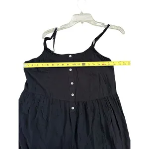 Lulus Favorite of the Day Tiered Maxi Dress Women XL Lined Black Boho Beach thumbnail 5