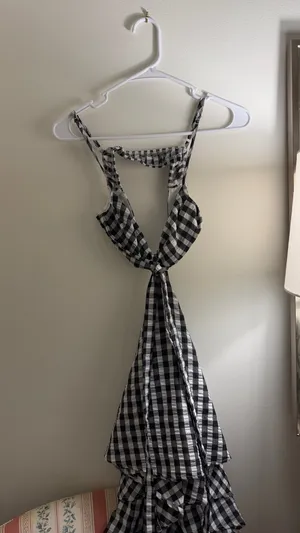 Checkered dress Black Size XS thumbnail 3