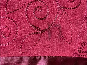 VTG 80’s 90’s Jane Ashley Burgundy Leather Satin Snap Front Vest BOHO Size S thumbnail 15
