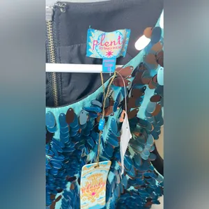 Plenty‎ by Tracy Reese x Anthropologie NWT Paillette Flutter Mini Dress Size 0 thumbnail 4
