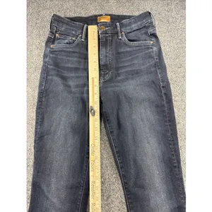 MOTHER High Waisted Looker Jeans Womens 27 Dark Wash Skinny Stretch Designer thumbnail 7