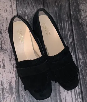 Kenneth Cole Reaction Black Suede Shoes Size 7 thumbnail 1