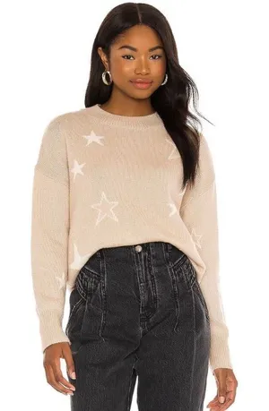 Rails Kana Camel Stars Crewneck Sweater Size Small thumbnail 1
