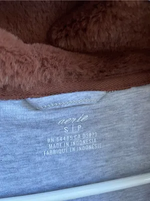 aerie Plush Teddy Jacket in Brown Size S thumbnail 2
