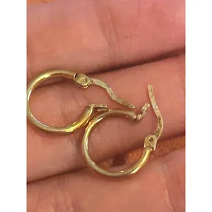 C64 earrings gold tone 925 sterling silver thumbnail 3