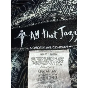 Vintage All That Jazz Black White Floral Cross Back‎ Maxi Dress Boho Minimalist thumbnail 8