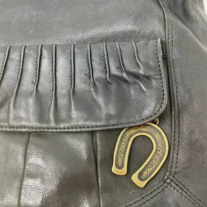 Betsy Johnson Vintage‎ Black Vegan Leather Western Horseshoe Shoulder Bag thumbnail 4