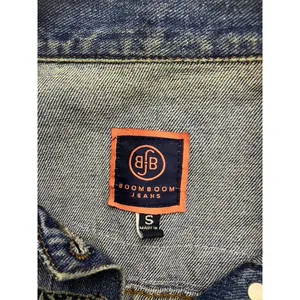 Boom Boom Jeans Denim Jacket Womens S Blue Boho‎ Embroidered JK18023Z thumbnail 2