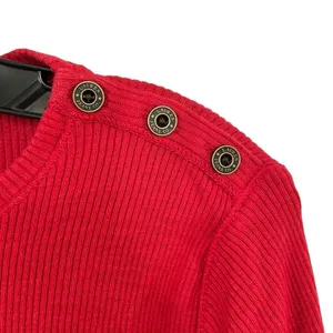 Lauren Ralph Lauren Womens Blouse Red Long Sleeve size S thumbnail 6
