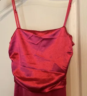 Lulus Glam Gal Hot Pink Satin Ruched Cutout Maxi Dress thumbnail 9