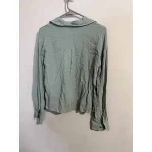 NWT Coco + Carmen Women's Linen Blend Light‎ Blue Blouse Size XS thumbnail 4