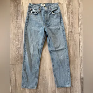 AGOLDE 90’s Mid Rise Loose Fit Jeans size women’s 24 light wash thumbnail 5