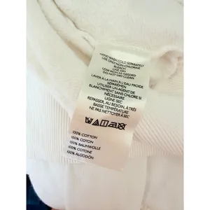 Maeve Anthropologie White Embellished Jeweled Neckline Cotton Sweatshirt Large thumbnail 5