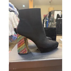 Blue by Betsey Johnson Raylan RAYL01S5 Boots Women Black Ankle Bootie‎ Size 7.5 thumbnail 3